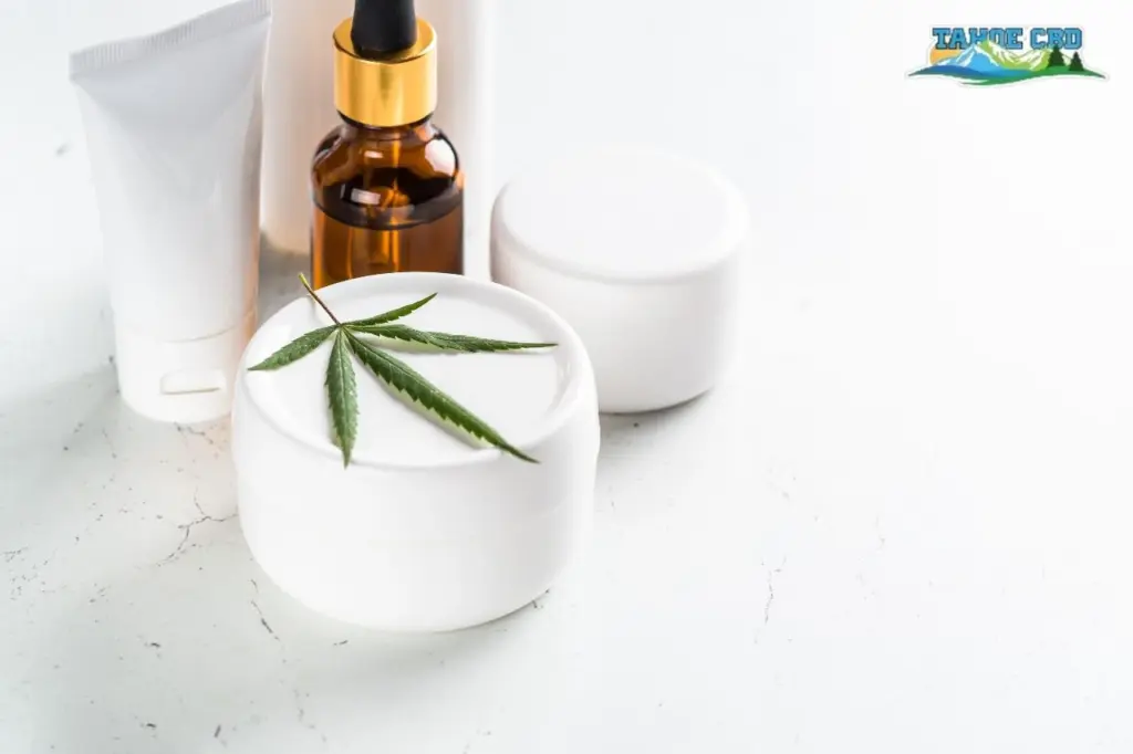 Cream on joint- “CBD balm for aching knees or elbows”