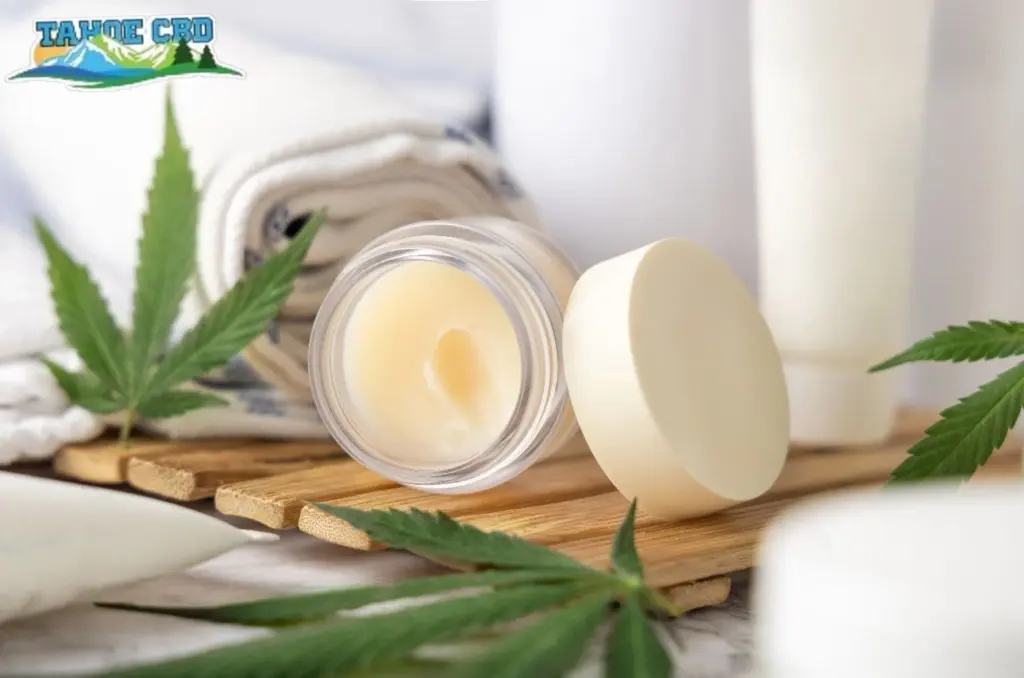 Customer with a CBD topical. – “Atlanta customer with CBD topical joint pain relief cream”
