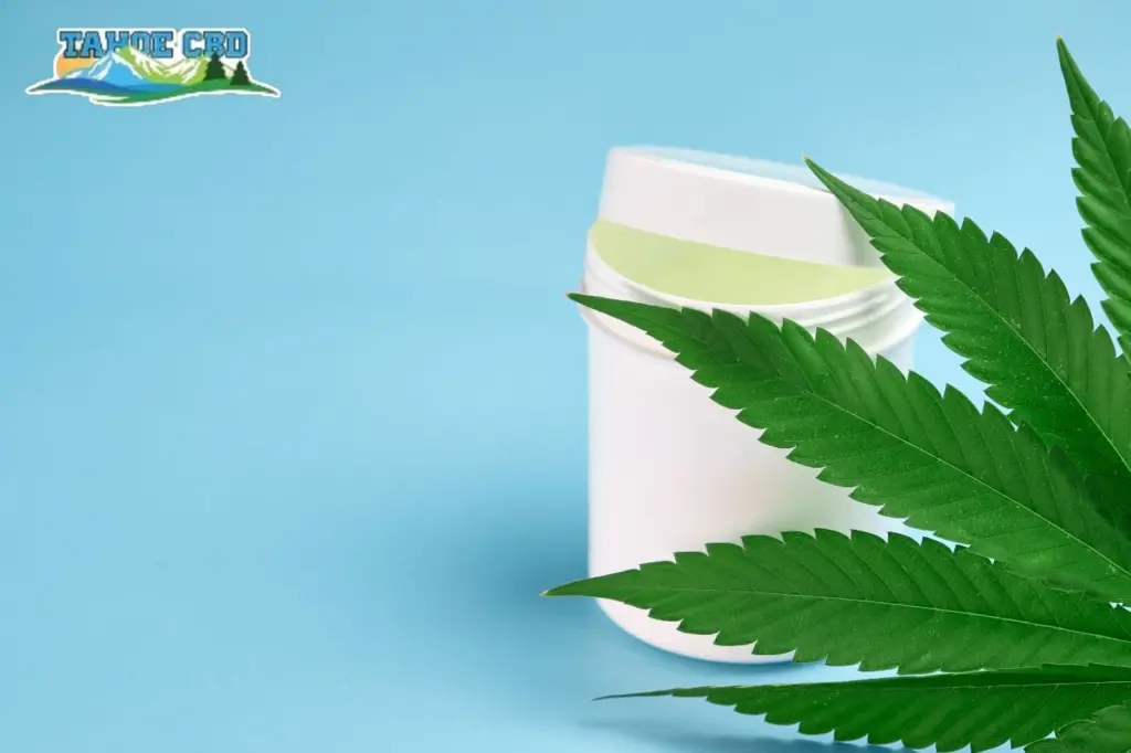 Balm container - “Natural CBD balm containing menthol and arnica”